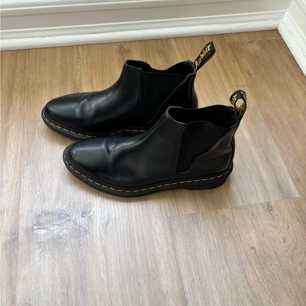 Dr. Martens Black Leather Chelsea Boots - Picture 2 of 5